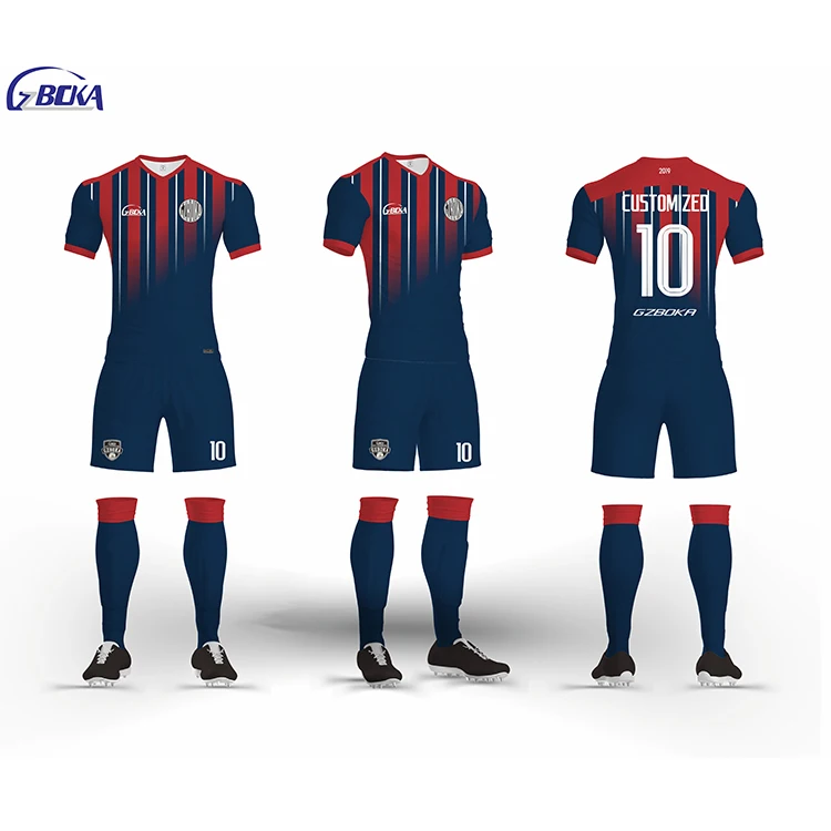 
Factory wholesale football uniforms youth soccer jersey design your football kit 