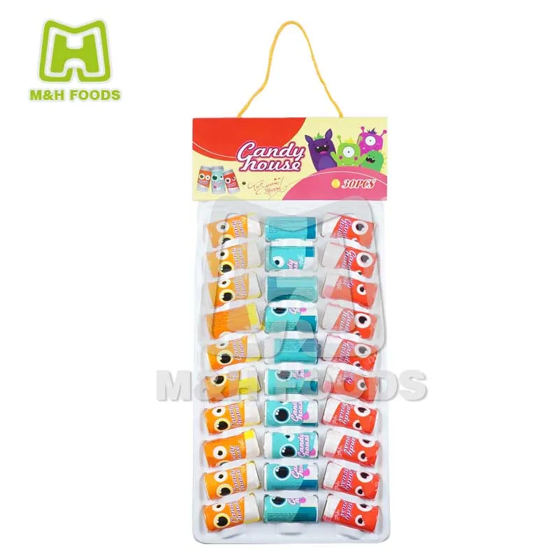 Candy House Triangle Shaped Fruity Tablet Candy in Bottle