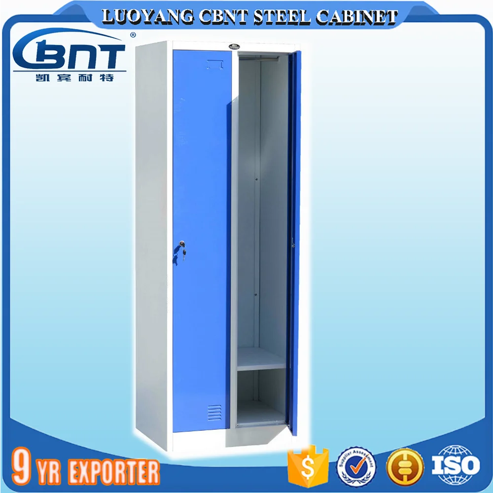 Luoyang CBNT Steel Cabinet Knock Down Structure 2 Doors Metal Storage Locker 2L-B1
