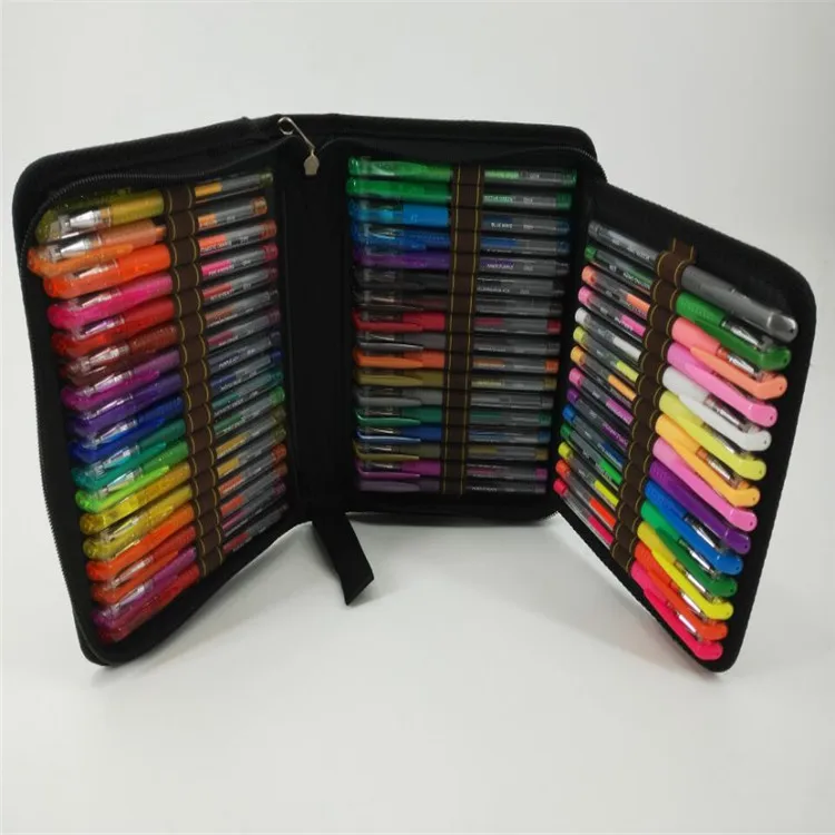 160colors Metallic Glitter Pastel Rainbow colors Ink Gel Pen