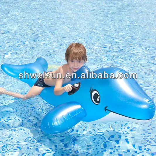 
Inflatable Dolphin Animal Kids Rider 