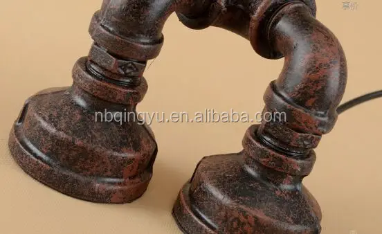 
Nova Retro style creative robot lamp antique water pipe table lamp 