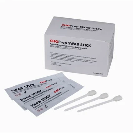 2% Хлоргексидин глюконат в 70% изопропиловой спиртовой тампон палочка/CHG тампоны