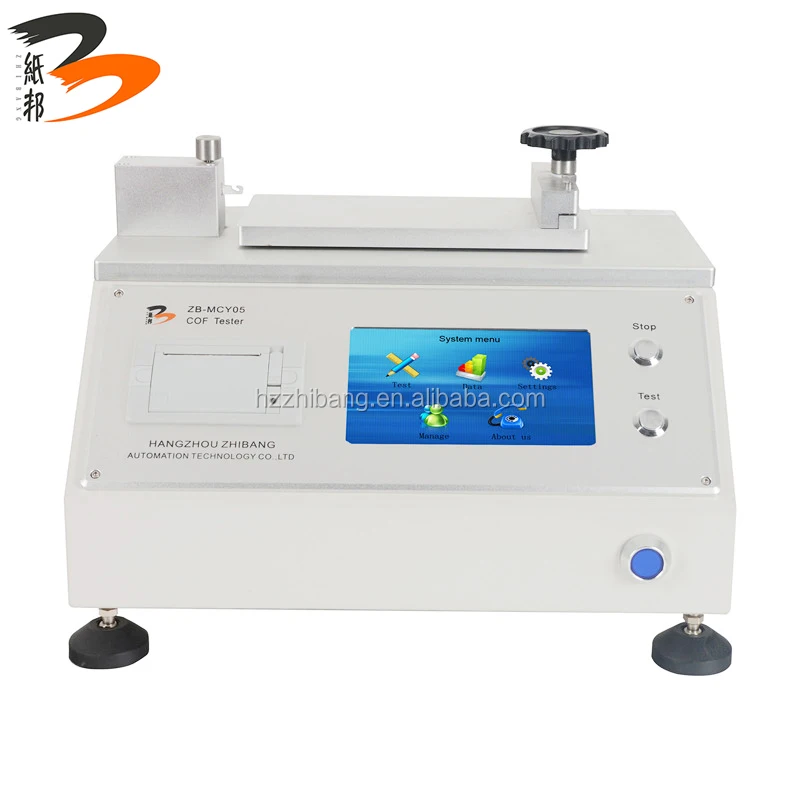 
static and kinetic friction coefficient tester of plastic film 