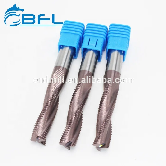 
BFL Solid Carbide Hard Metal 3 Flute Roughing End Mill, CNC Roughing Milling Cutter 