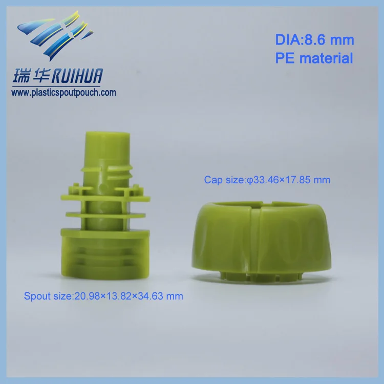 Mushroom shape 8.6 mm PE material spout cap plastic product