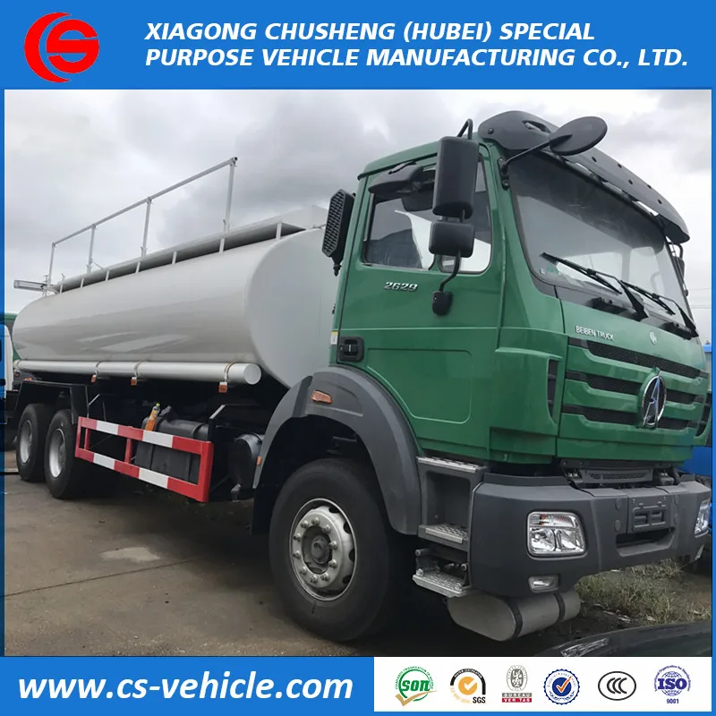 Beiben 6x4 20000 Liters Fuel Tanker 20000L Oil tank 20CBM Fuel tank Truck 20M3 Oil Transport Truck