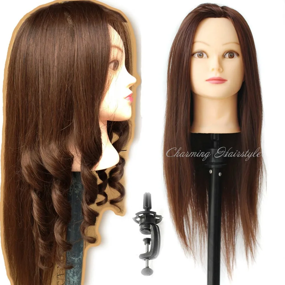 makeup and hair styling doll head