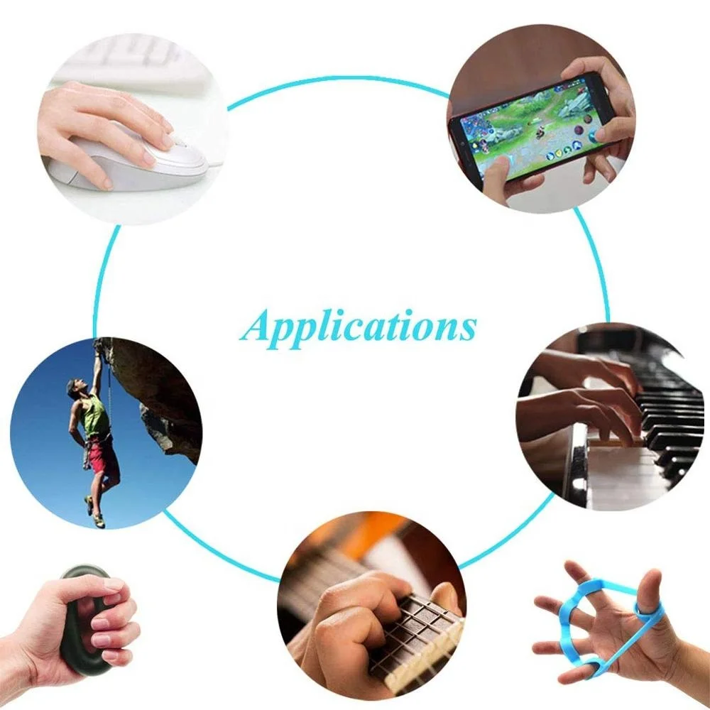 yoga silicone forearm trainer rings wrist hand grip silicone finger trainer exerciser stretcher
