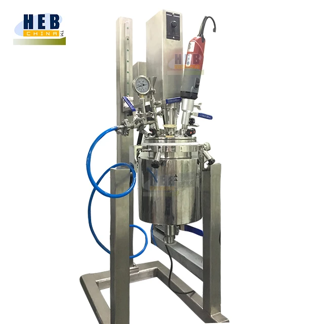 Cosmetic lab mixer equipment cosmetics vacuum stainless steel reactor