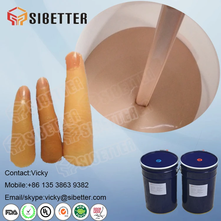 Skin Safe Lifecasting Liquid Silicone Rubber for Prosthetic Finger