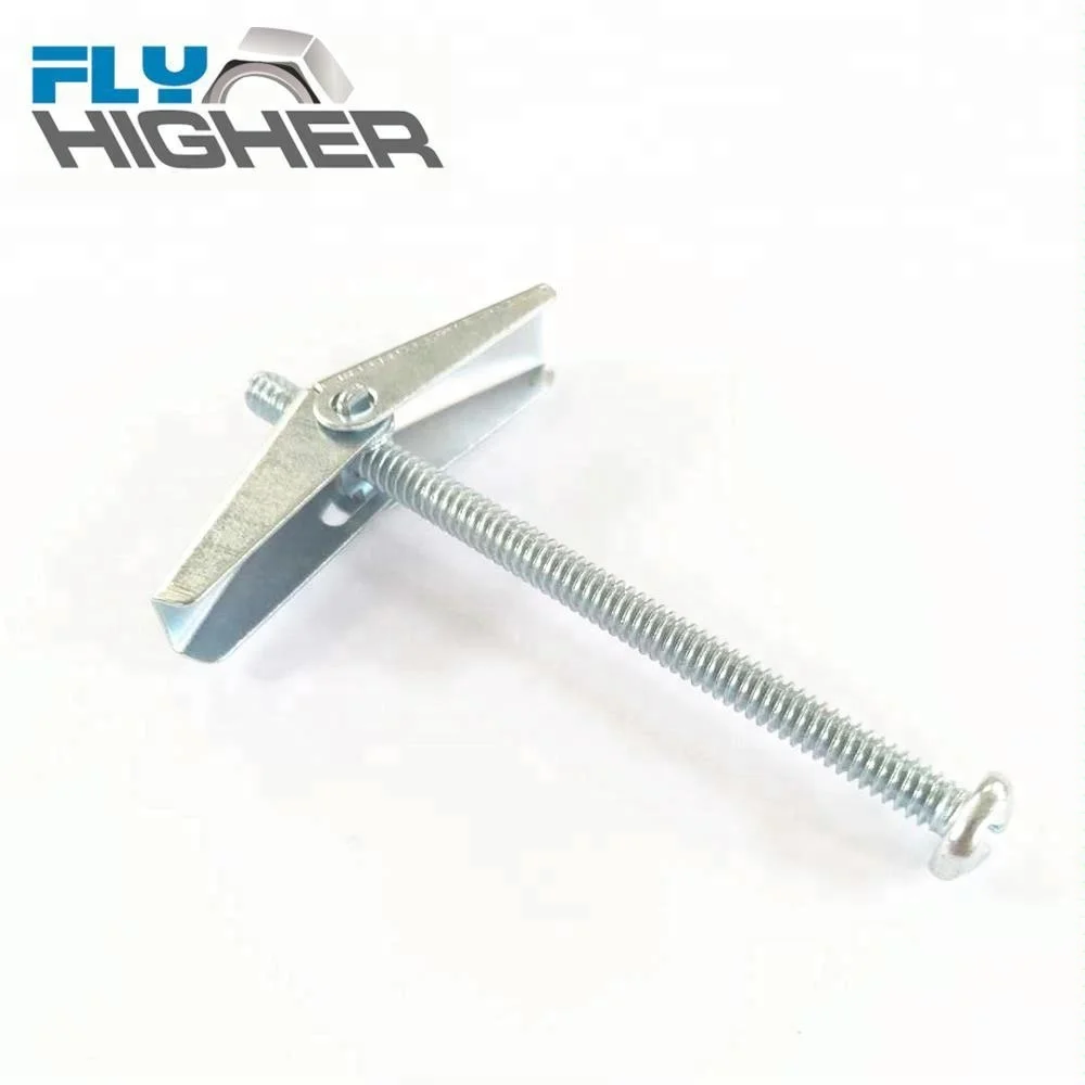 3/16X3 Gravity butterfly toggle anchor with screw