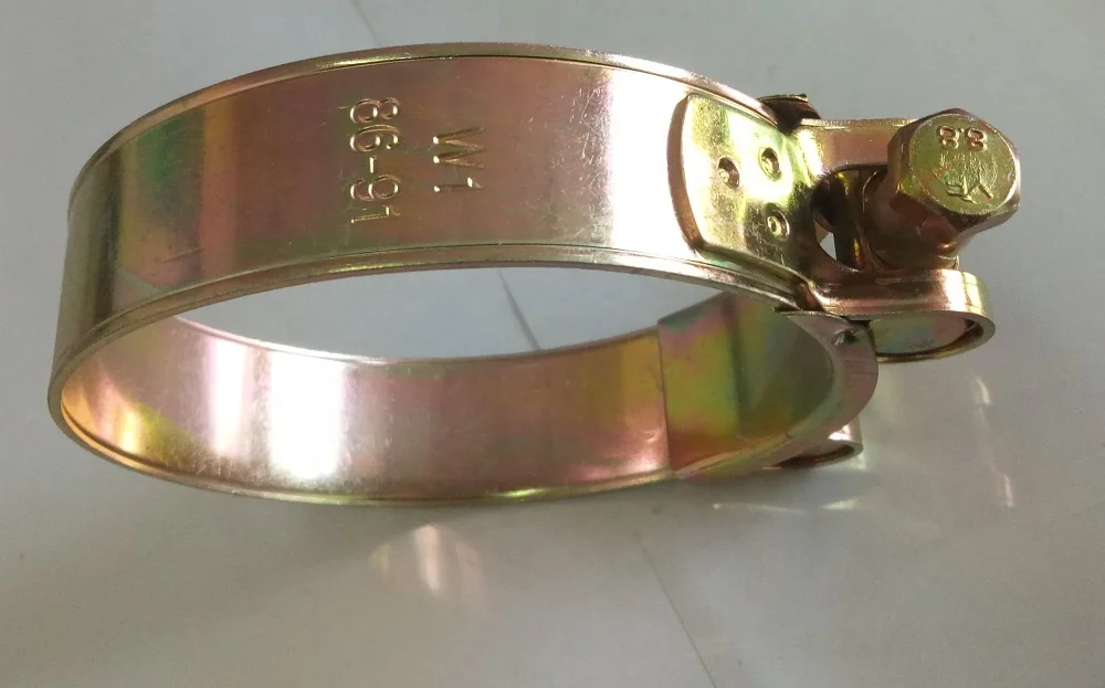 
China manufacture Single Bolt Heavy Duty Radiator Hose Clamp 