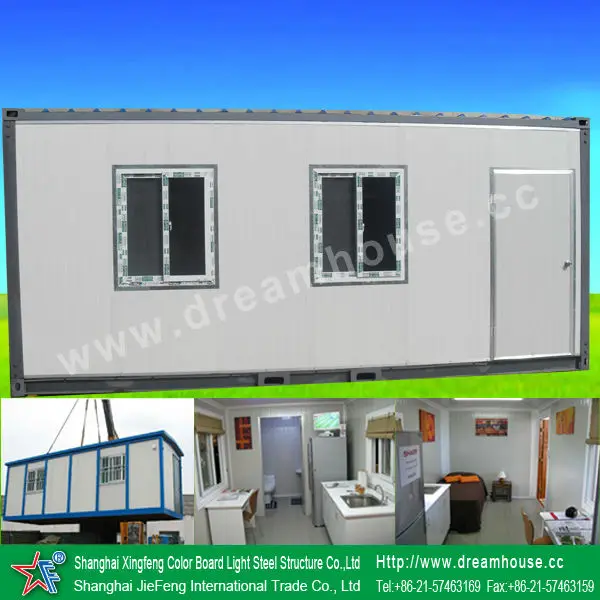 Prefabricated shipping container hotel modular houses/nipa huts/container house