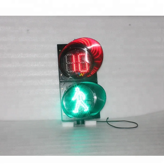 
300mm pedestrian signal countdown timer led traffic light 