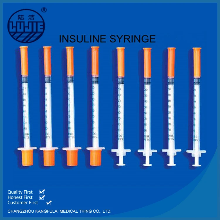 
1 ml disposable insulin syringe with needle types 