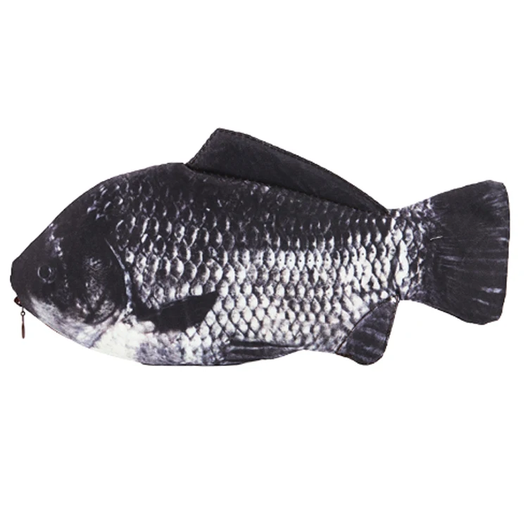 Wholesale Fish Shape Multi-function Coin Purse Wallet Bag Cheap Price Pen Pencil Pouch For Students