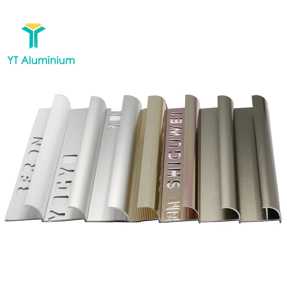 Aluminum profile flexible metal edge trim ceramic tile to floor ceramic Tile Trim