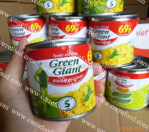 Mais doux en grains sweet canned corn with easy open 400g