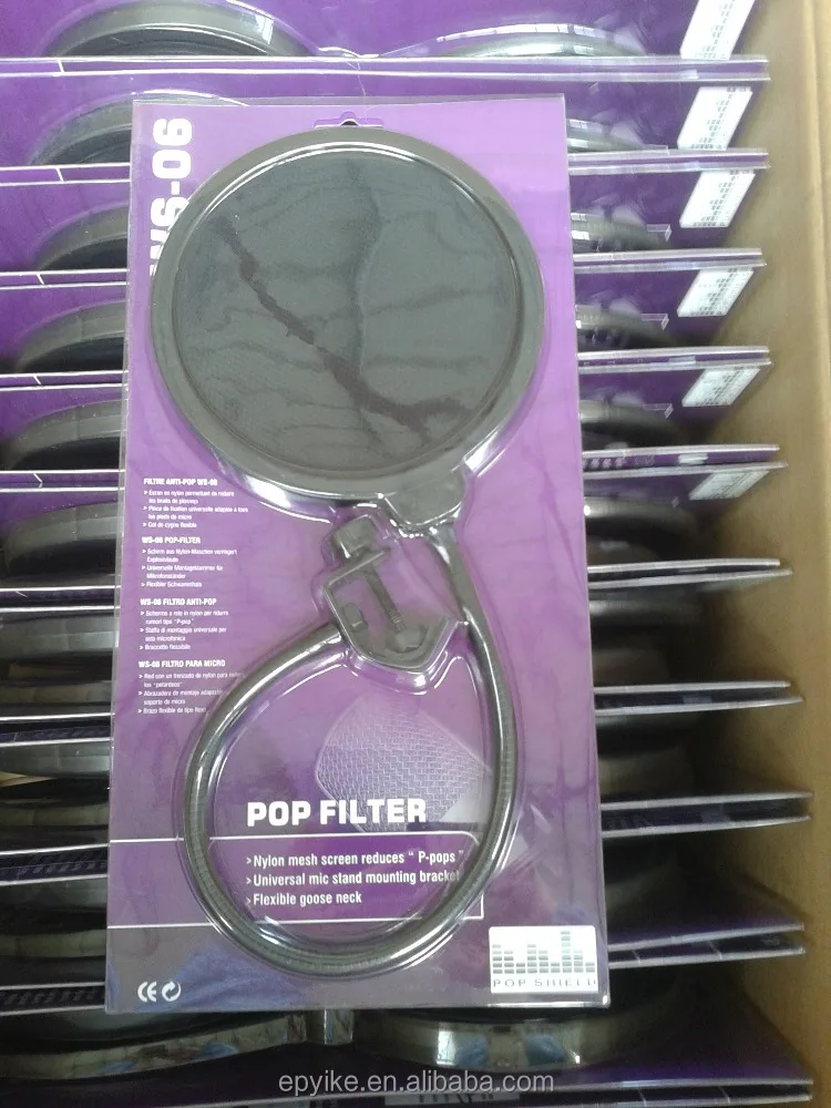 WS-06 360 градусов Гибкая запись Студийный микрофон поп-фильтр