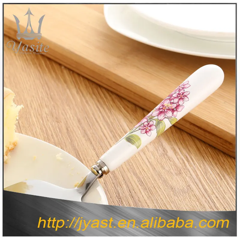 Фарфоровая ручка из нержавеющей стали нож для хлеба с торт лопатой