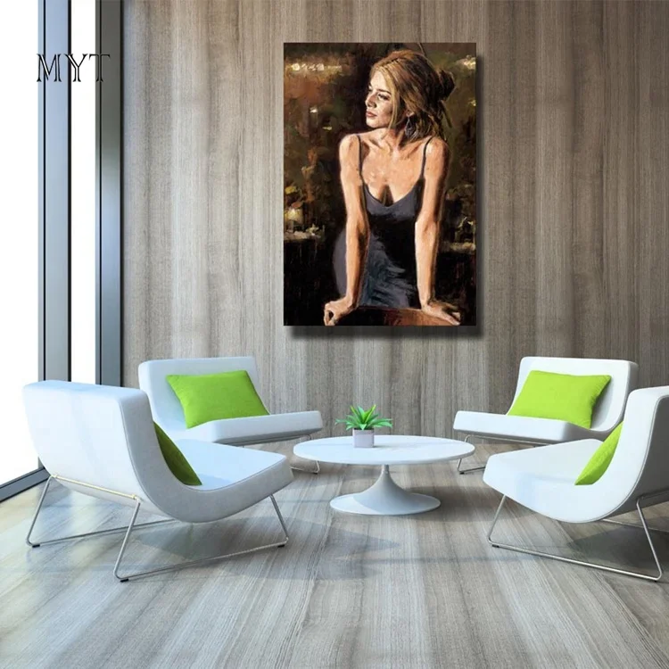 
MYT Nude Sexy Hot Sleepwear Pajamas Girls Wall Canvas Art Photo Oil Painting 