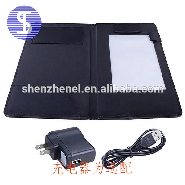 B347 led lighted check presenter, rechargeable LED illuminated bill holder light up bill covers for restaurant