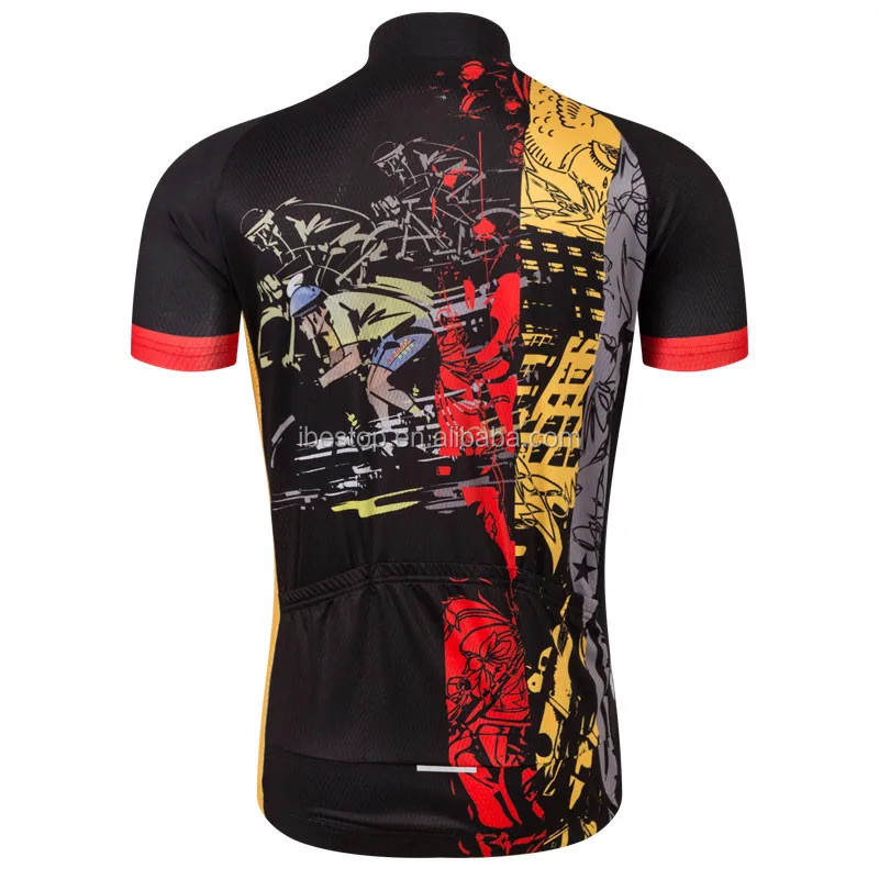 anti UV pro team cycling club wear MTB bike short sleeve Cycling Jersey from China bicycle clothing manufacturer
