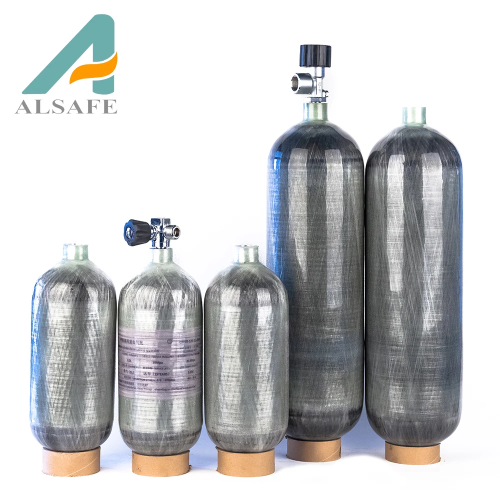 World best selling products air co2 oxygen hydrogen used tank composite carbon fiber empty gas cylinder