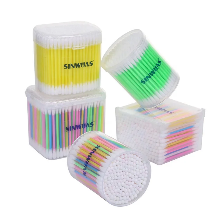 2019 Professional supplier well sealed disposable safety plastic stick cotton swabs cotton ear buds