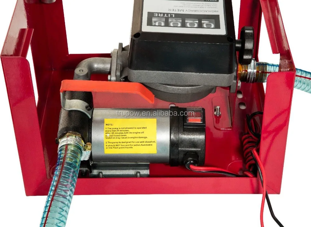 NEW 12V DC Electric Transfer Pump with Meter Oil Bio-Diesel Commercial Fuel Diesel