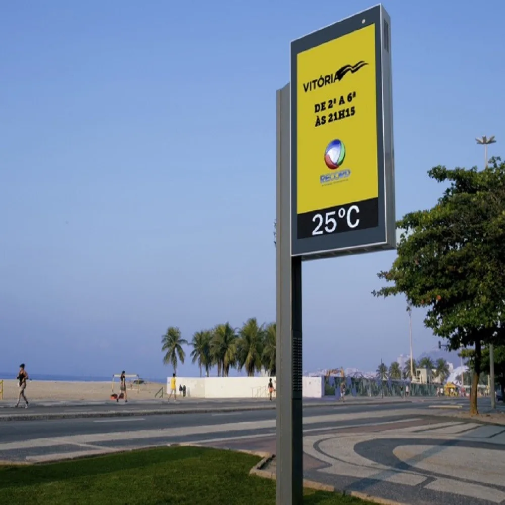 Street Advertising Equipment Light Pole Video Led Display