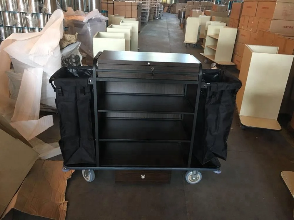 
New design cheap price hotel housekeeping trolley /room maid cart 