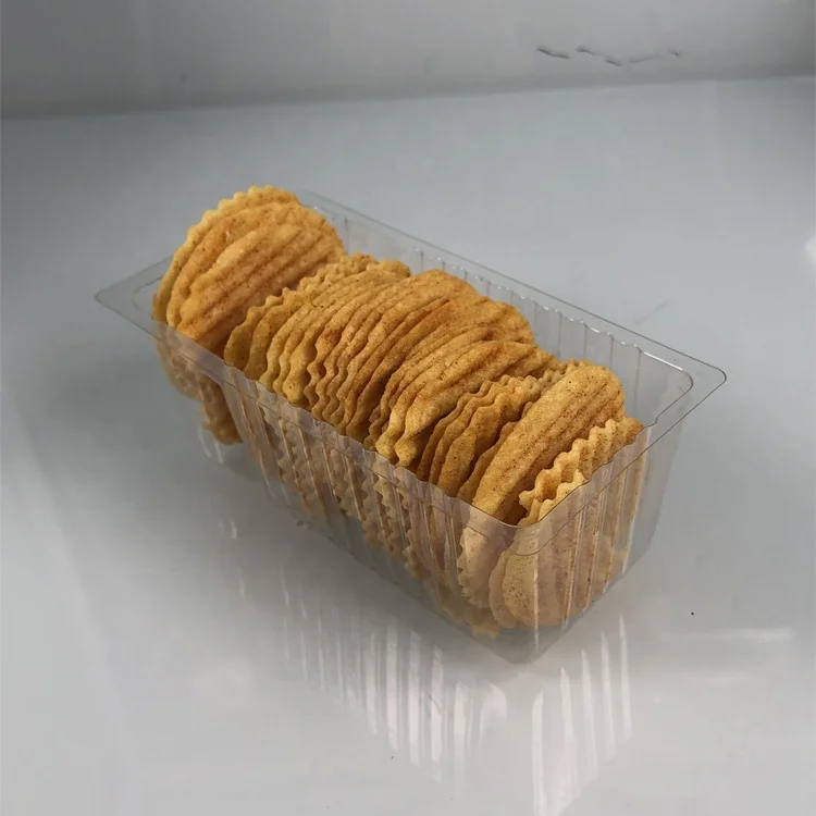 High Quality Disposable Plastic Fried Snack Food Container Packaging Blister Inner Tray for Potato Chips or Cookie