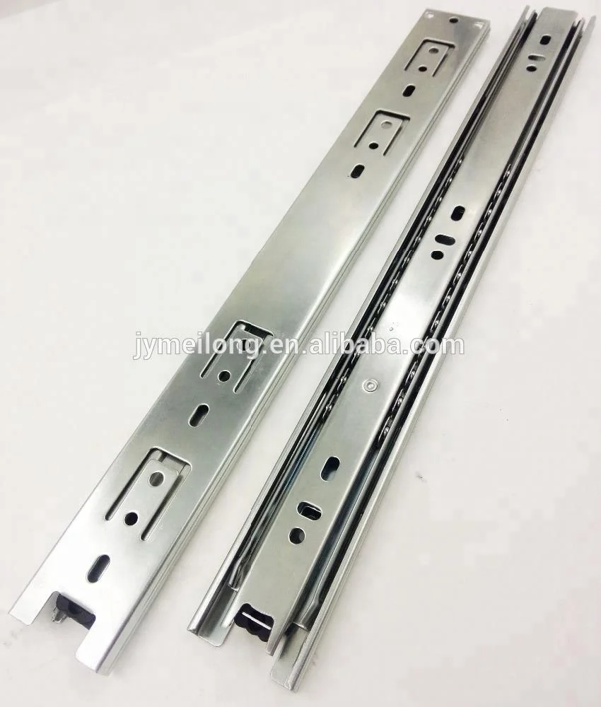Telescopic Channel Drawer Slide / Kitchen Drawer P arts / Ball Bearing Cold Roll Iron Telescopic Drawer Slide MEILONG
