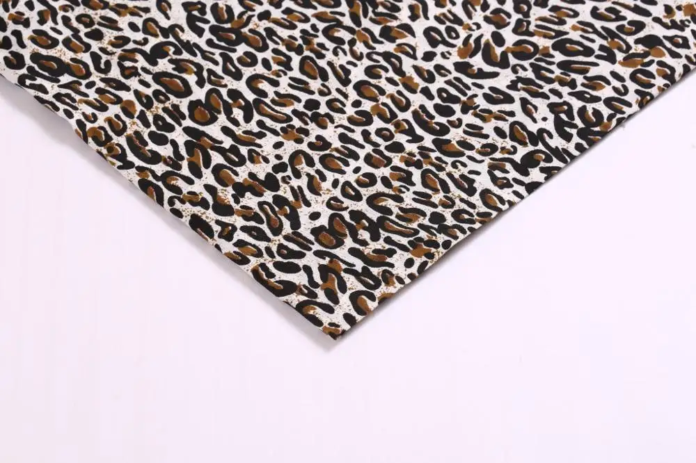 shaoxing winfar Textile Knitting Single Jersey Leopard Printed Polyester Spun 4 Way Stretch Fabric Suppliers in Shaoxing