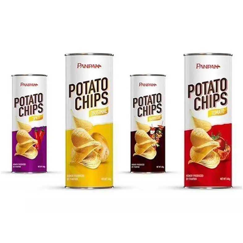 Panpan flavored baking food stackable potato chips