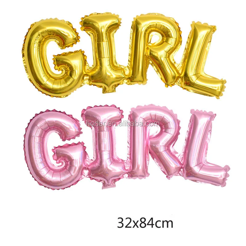 Yiwu Balloon Factory Helium New Born Girl Boy Design ballon Birthday Gift Baby Helium Balloon For Baby Shower Party Decorations