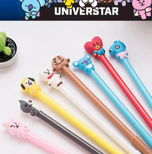
Creative cute cartoon BTS pony neutral office stationery students felt-tip pens PN2699 