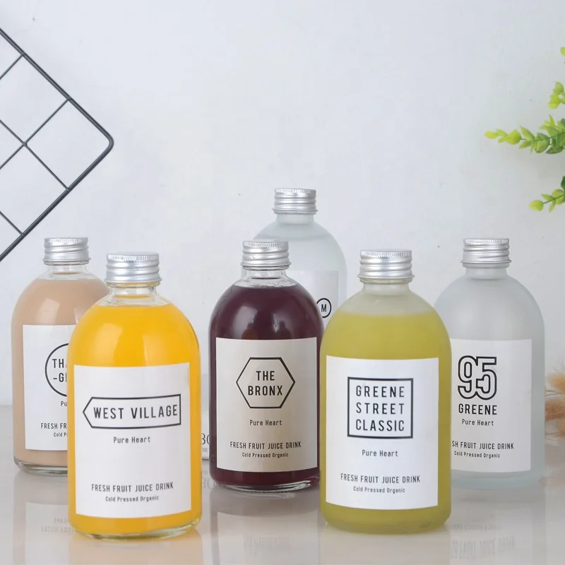 
150ML Round Beverage Juice Glass Bottle With Aluminum Cap 