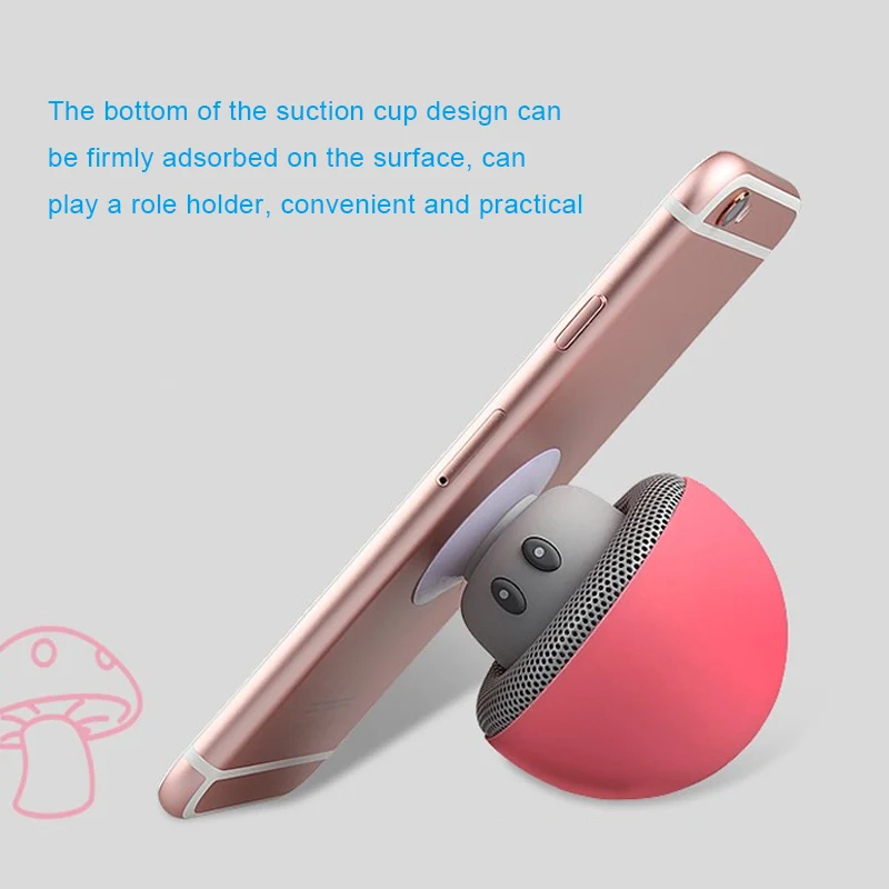USB Charging Travel Speaker Christmas Gifts Wireless Mushroom USB Portable Speaker