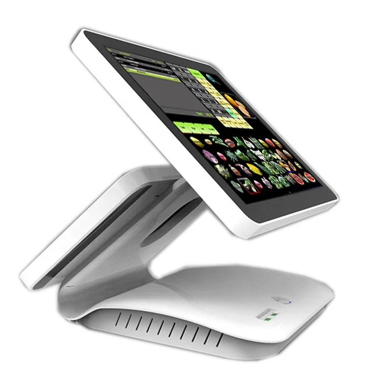 New model glossy polish case dual screen Android touch POS machine for supermarket GC085 restaurant POS system