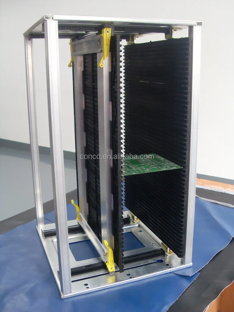 CONCO SMT Metal ESD PCB Magazine Rack Adjustable pcb rack de stockage