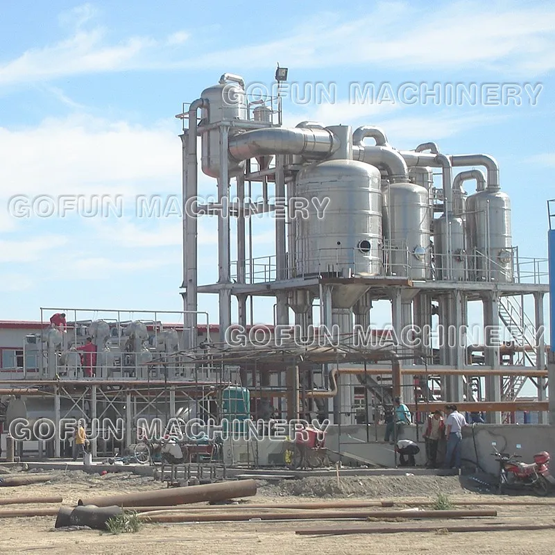 Falling film evaporator tomato forced circulation evaporator paste concentrating machine