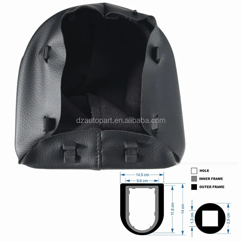 
New 5 Speed Car Gear Shift Knob With pu Leather Boot And Chrome Top Cap For Peugeot 207 307 308 406 