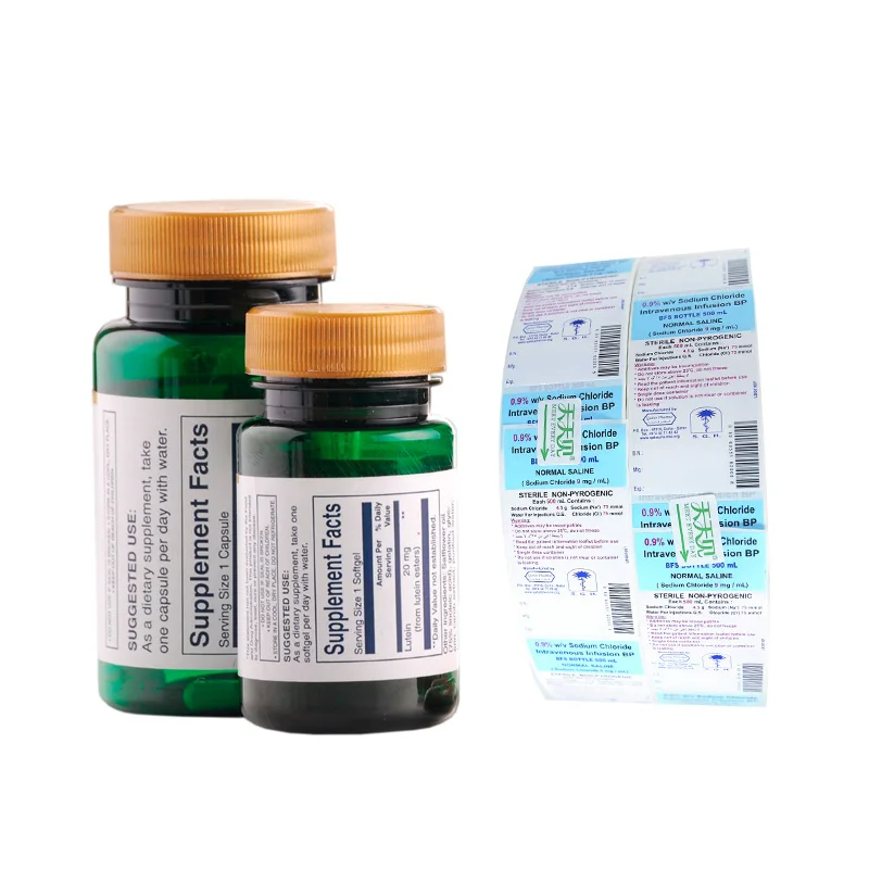High quality safety custom pharmacy bottle labels sticker