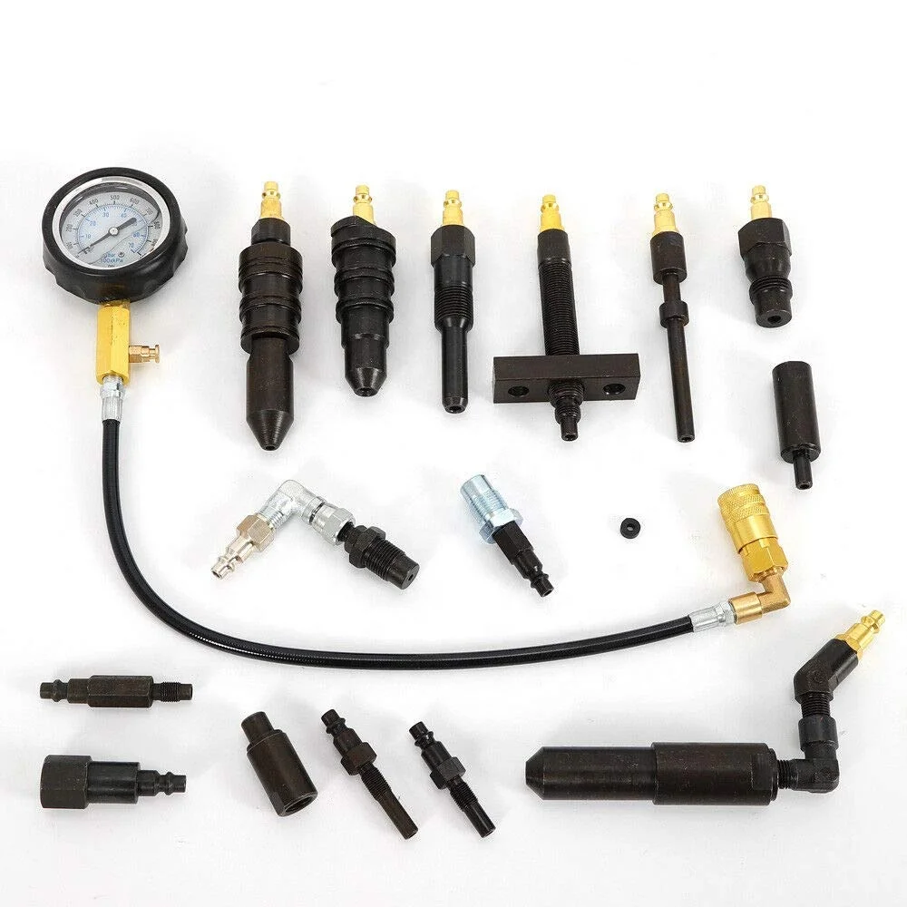 Diesel Engine Compression Gauge Tester Cylinder Pressure Test Set Kit