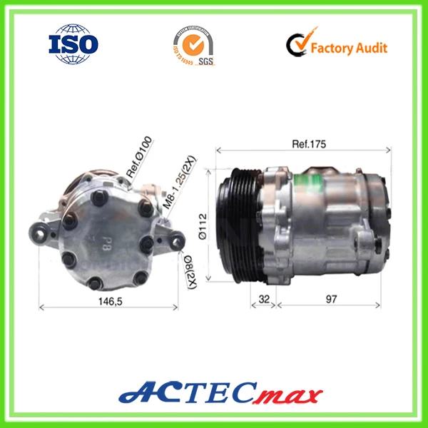 санден 7b10 компрессор авто кондиционера