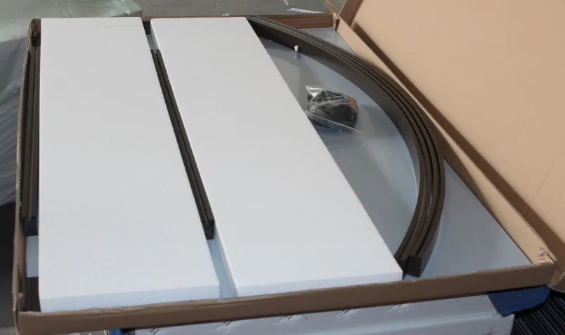 New Design Rainbow  Aluminum Awning With 4mm Shade Canopy Polycarbonate Hollow Sheet Cover For European Market