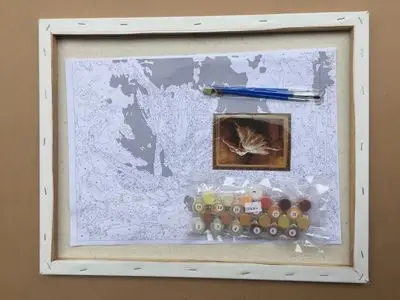 Oil paint painting by numbers diy picture drawing coloring on canvas painting by hand wall paint by number landscape